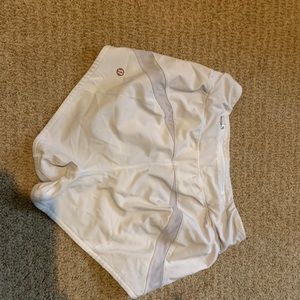 White lulu shorts
